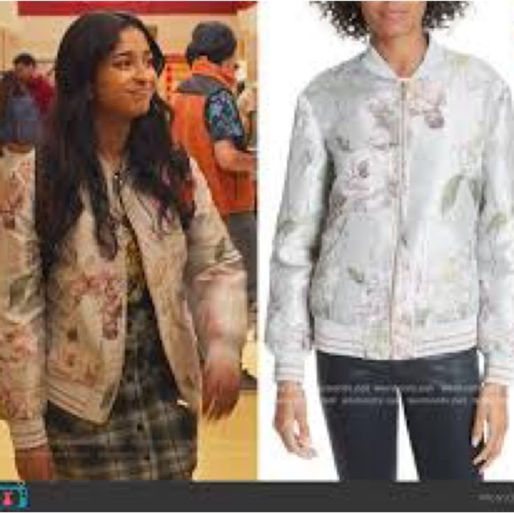 Ted Baker Marniie Iguazu Jacquard Bomber Jacket